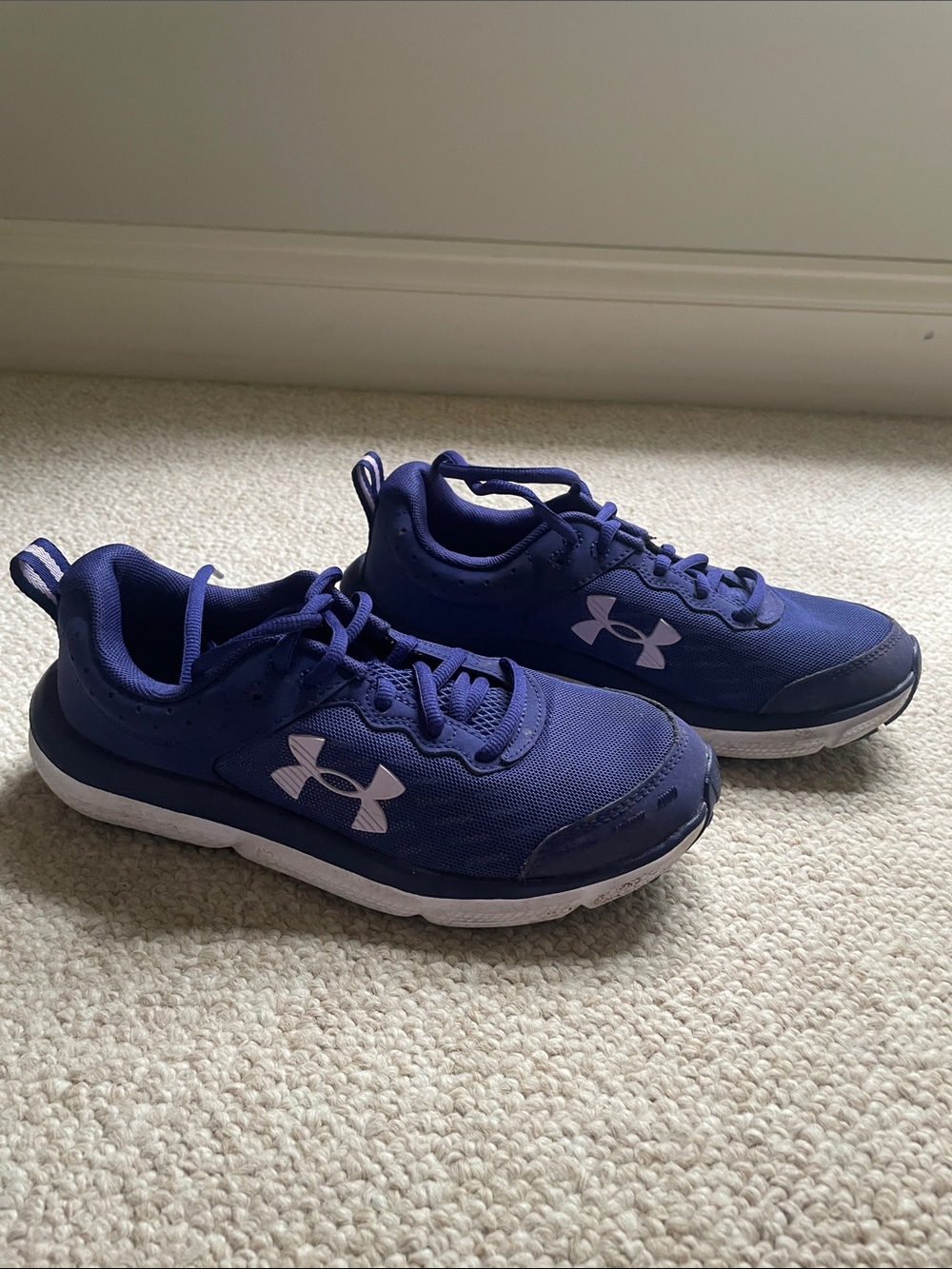 Under Armour Purple Women's Athletic Sneakers with White Logo LIKE NEW